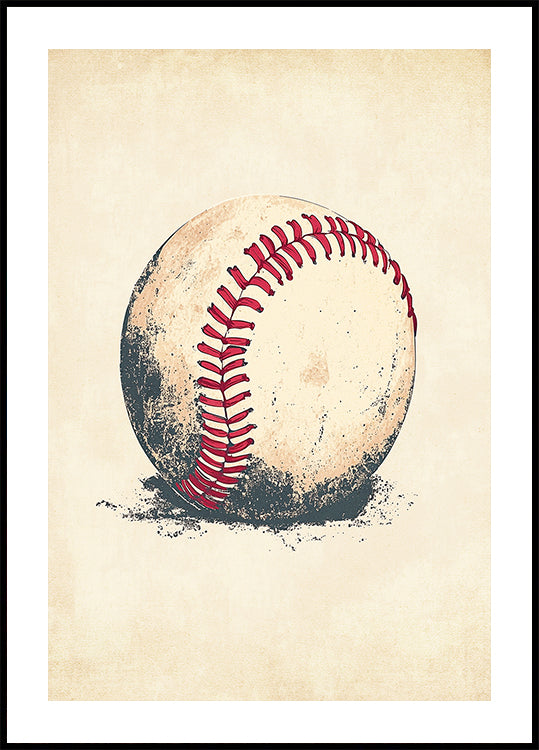 Baseball Ball Poster