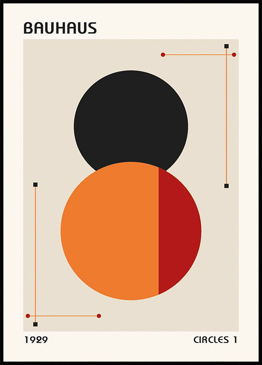 Bauhaus Circles 1 Poster