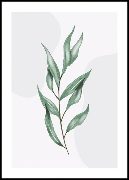 Watercolor Leaf Poster