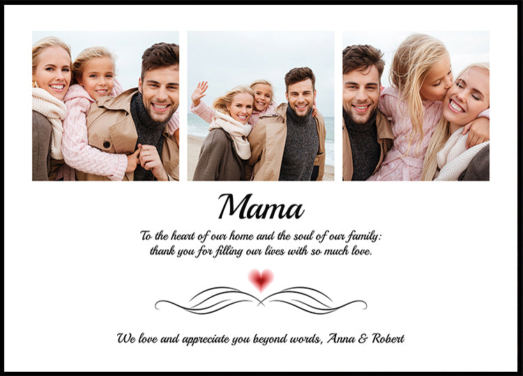 Family Photo Personal Poster