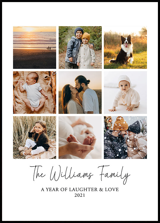Personalized Family Collage Poster