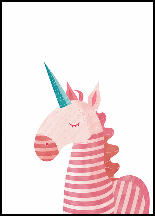 Pink Unicorn Poster