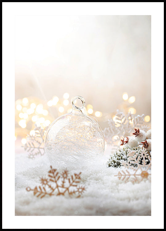 Christmas White Decorations №2 Poster