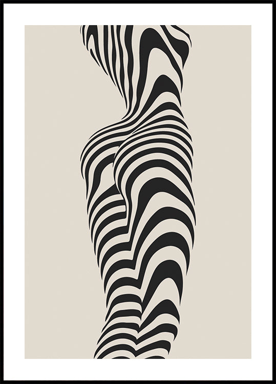 Abstract Woman Figure Poster