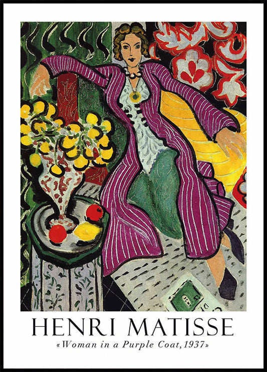 Henri Matisse - Woman in a Purple Coat Poster