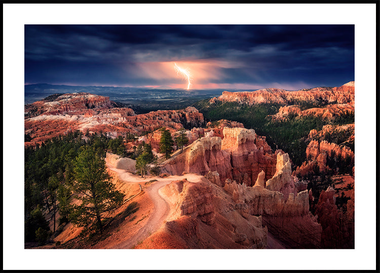 Lightning over Bryce Canyon