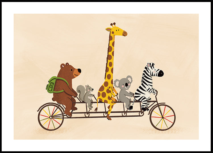 Animal Bike Poster