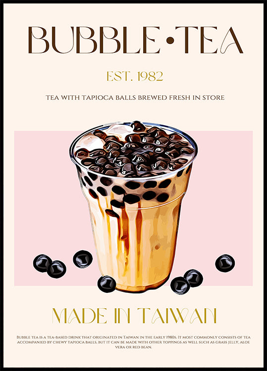 Taiwanese Bubble Tea Poster