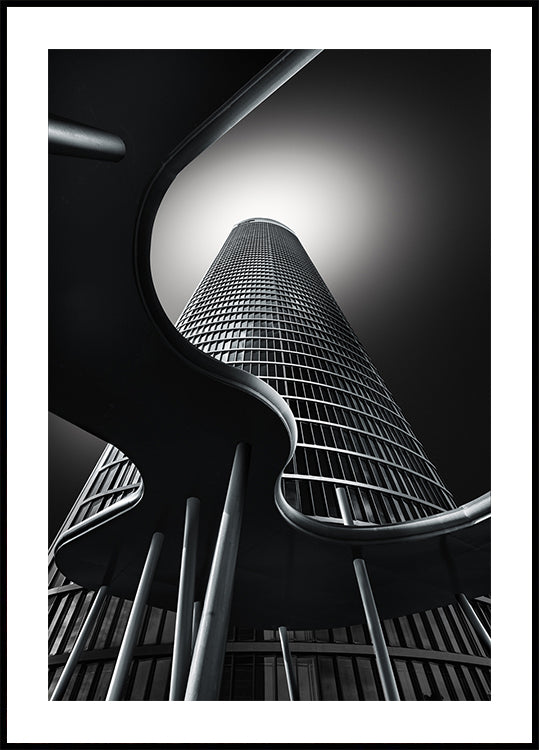 Waves, Columns &amp; Tower Poster