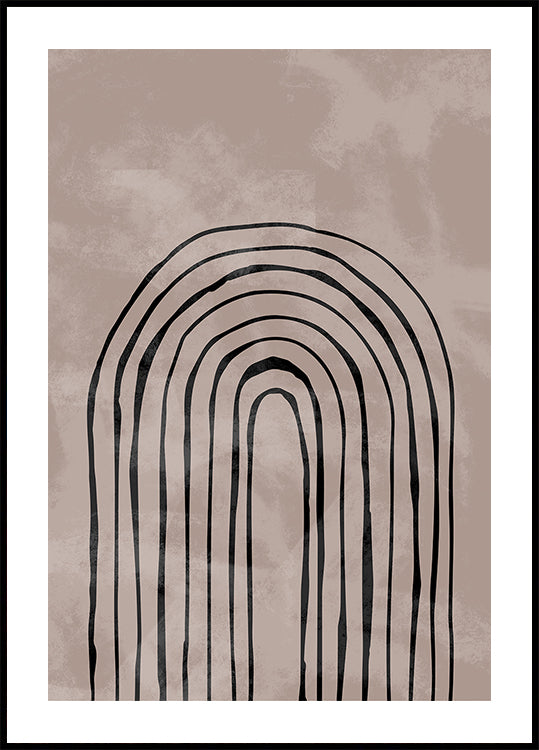 Arch one way black No.4 Poster