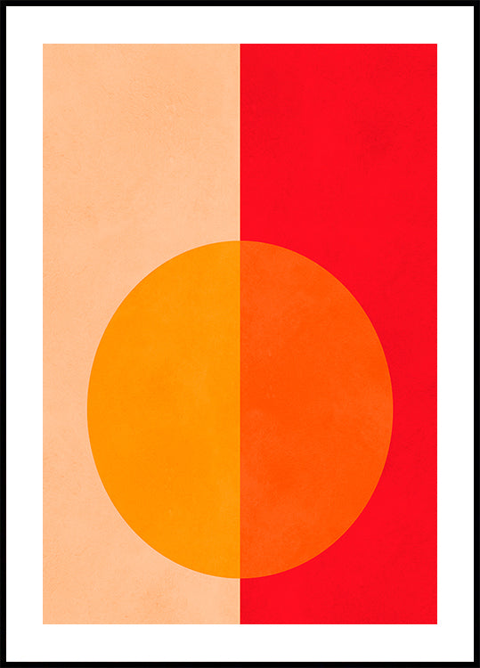 Bold Bisected Circle Poster
