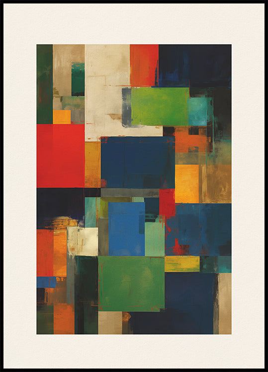 Painted Blocks Poster