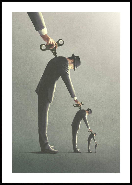 Windup Repeat, surreal recursive control Poster