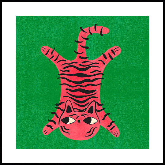 Cat Rug Poster
