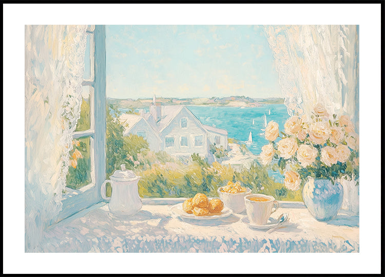 Morning Serenity by the Sea Poster