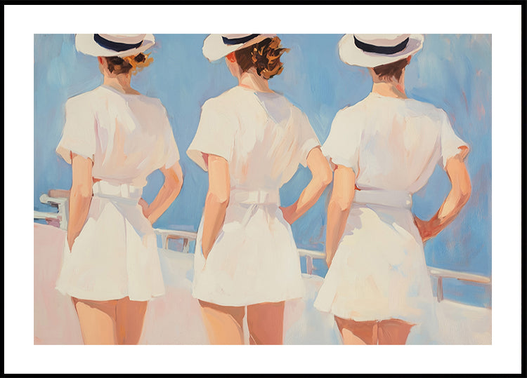 Retro Three Sailors Poster
