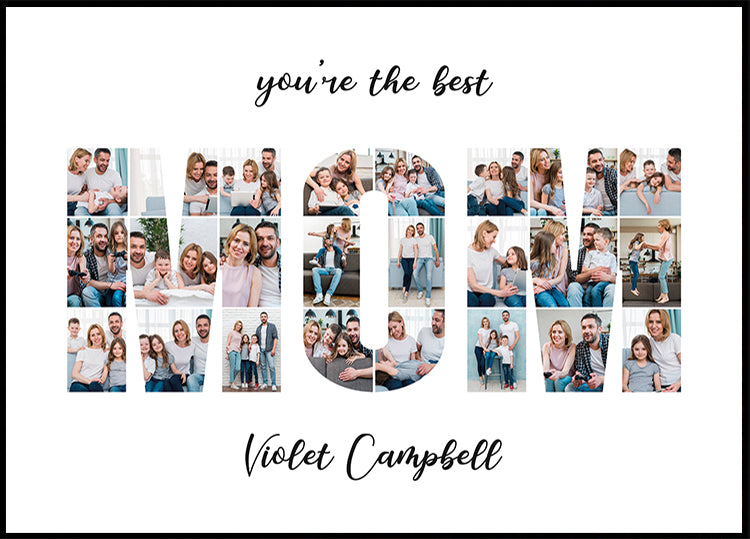 MOM Photo Collage Personal Poster