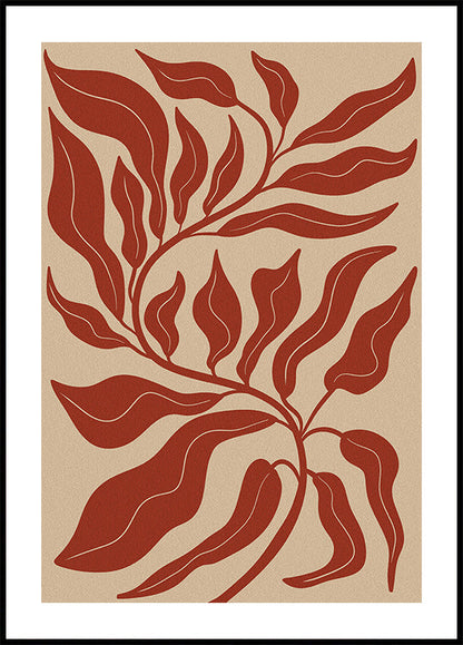 Leafy Elegance Poster