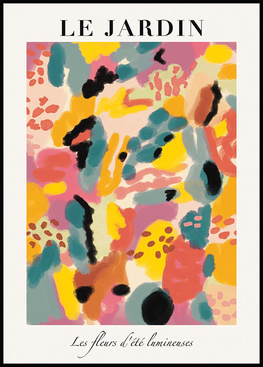 Le Jardin, luminous summer garden Poster