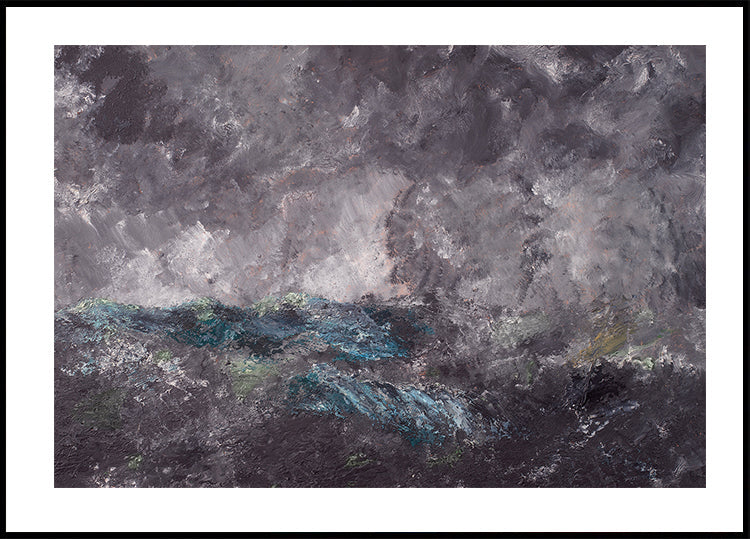 Stormy Seascape Poster