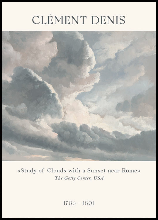 Clément Denis Cloud Study Poster