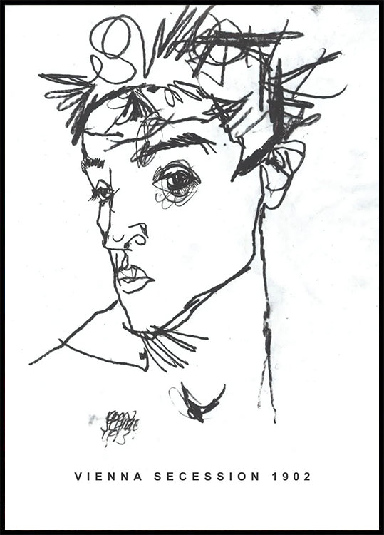 Egon Schiele Self-Portrait 1902 Poster