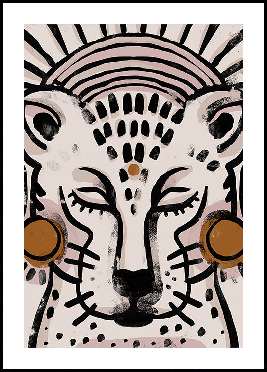 Leopard&Tranquility Poster