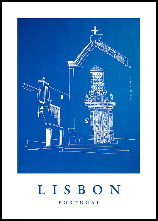 Portugal Blues: Lisbon Poster