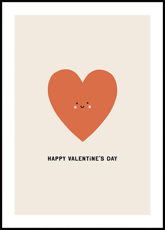 Smiley Heart Love Poster