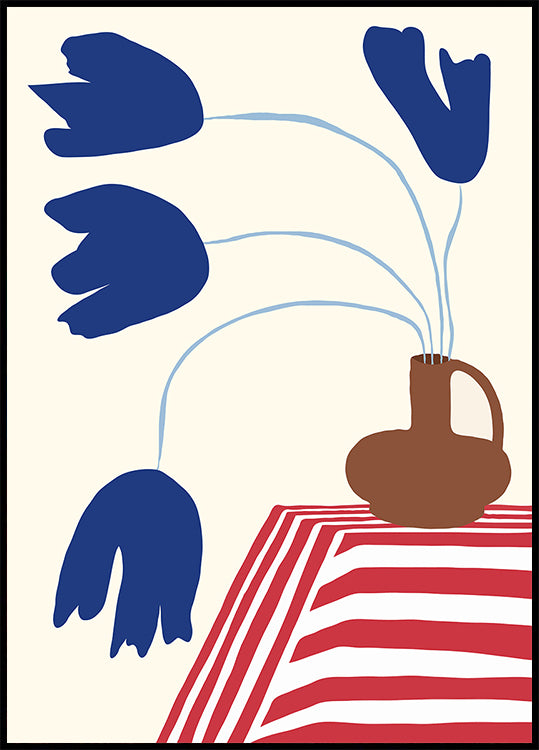 Still Life Flower Pottery Poster