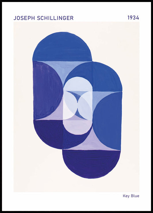Key Blue, Joseph Schillinger Poster