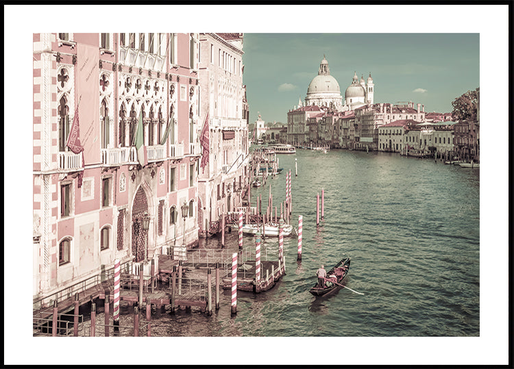 VENICE Canal Grande &amp; Santa Maria della Salute | urban vintage style Poster