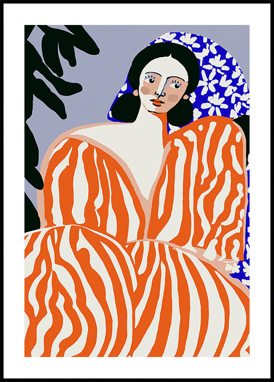 Zebra Elegance Poster