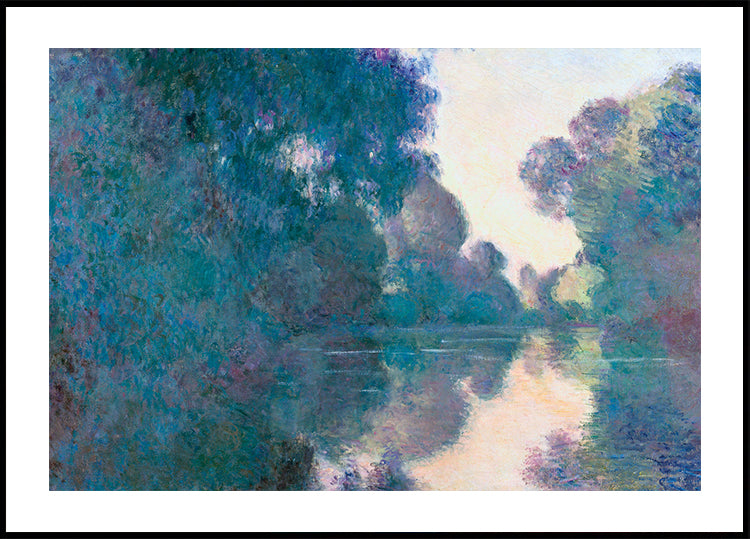 Claude Monet - Morning on the Seine near Giverny Poster