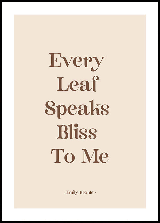 Every Leaf Speaks Poster