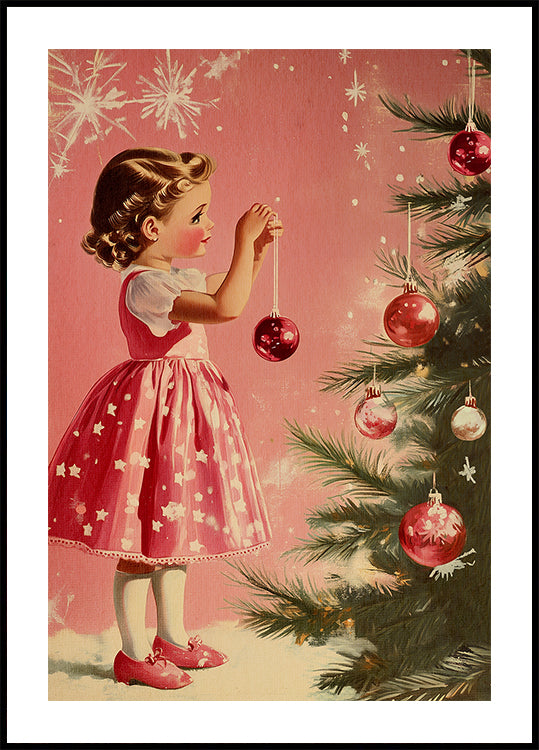 Girl With Baubles  Poster