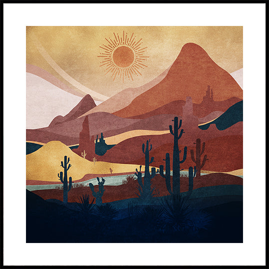 Desert Sunrise Bliss Poster