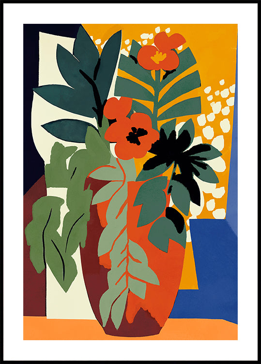 Abstract Flower impressions Poster