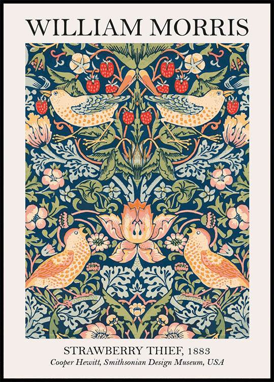 Strawberry Thief, William Morris Poster