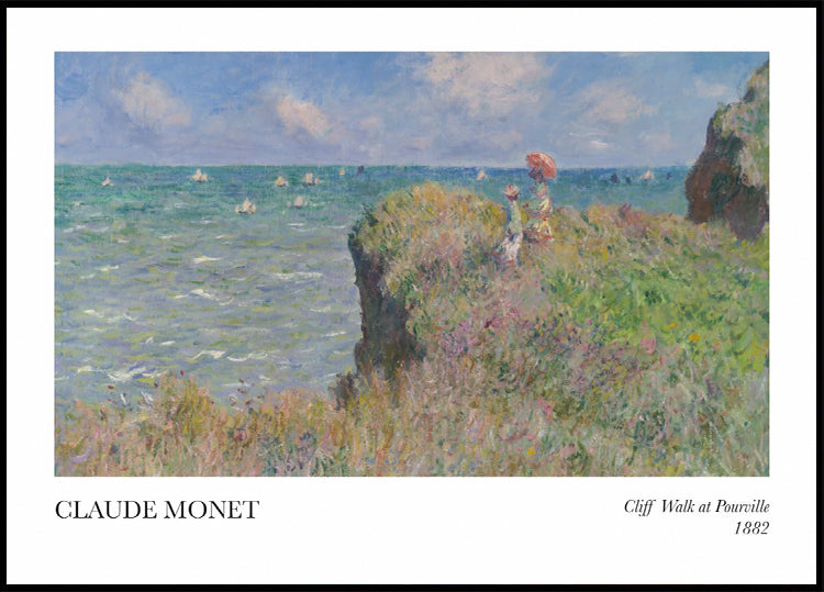 Cliff Walk at Pourville Poster