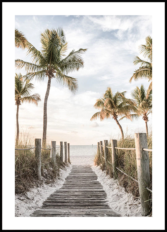 Tropical Beach Path Poster