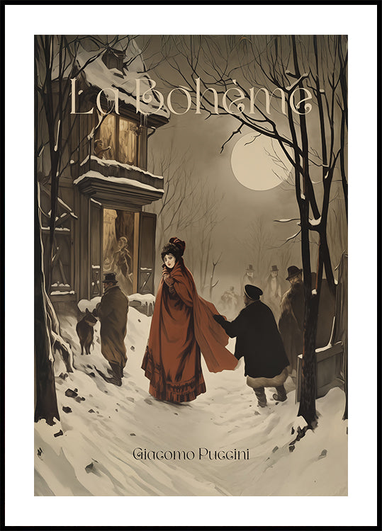 La Bohème Opera Captures A Winter Poster