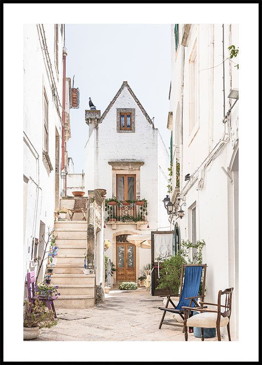 Alley in Locorotondo, Italy Poster