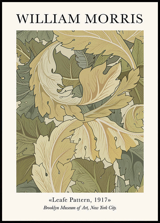 William Morris Leafe Pattern Poster