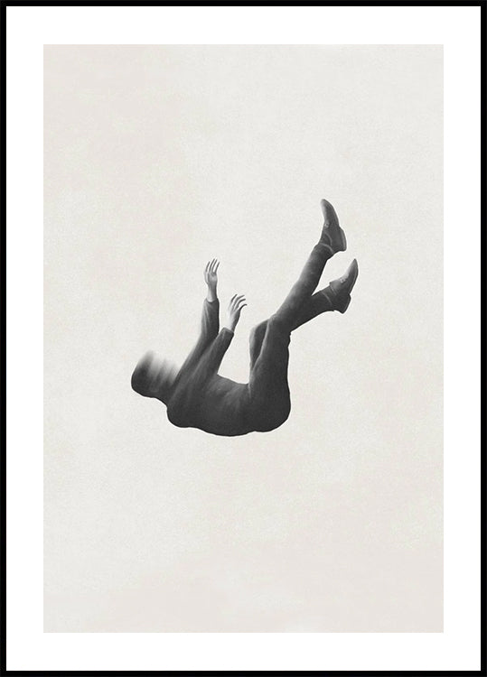 Free Falling, minimalist surreal Poster