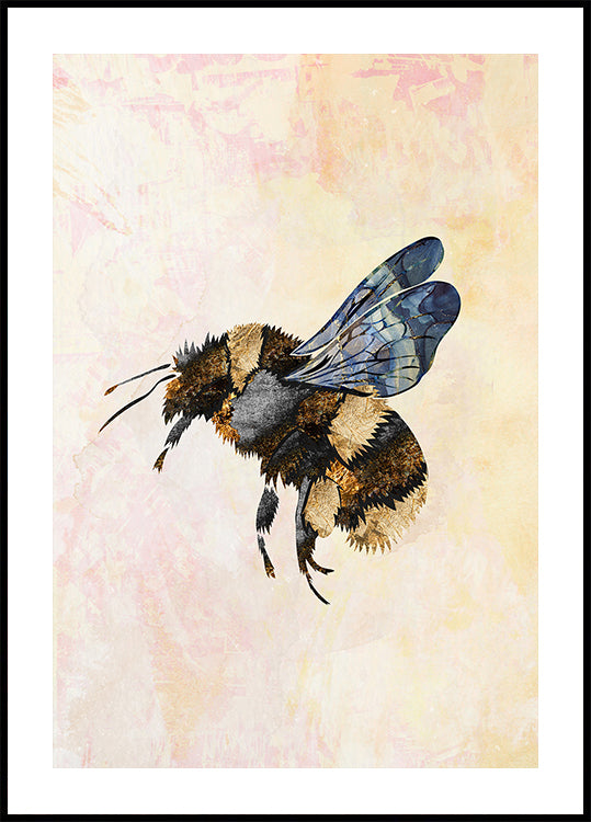 Grunge Watercolour Bee