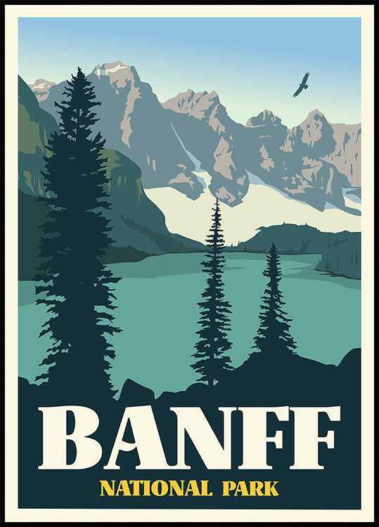 Banff National Park Travel Print Poster