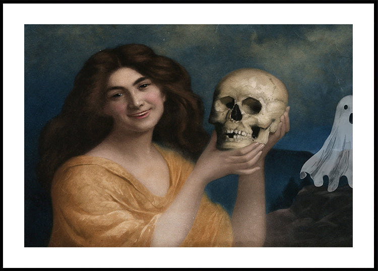 Halloween Painting Collage Poster