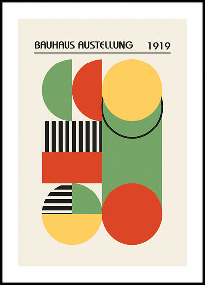 Bauhaus Austellung 1919, Geometric Abstract Poster