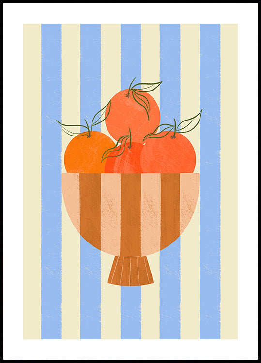 Bowl of Oranges Poster